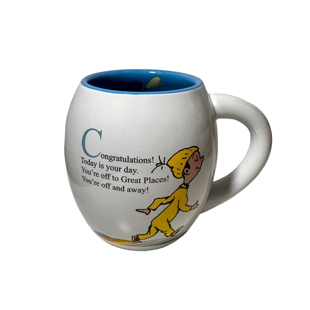 Dr Seuss Coffee Mug Cup Congratulations Today is Your Day Graduation Balloons